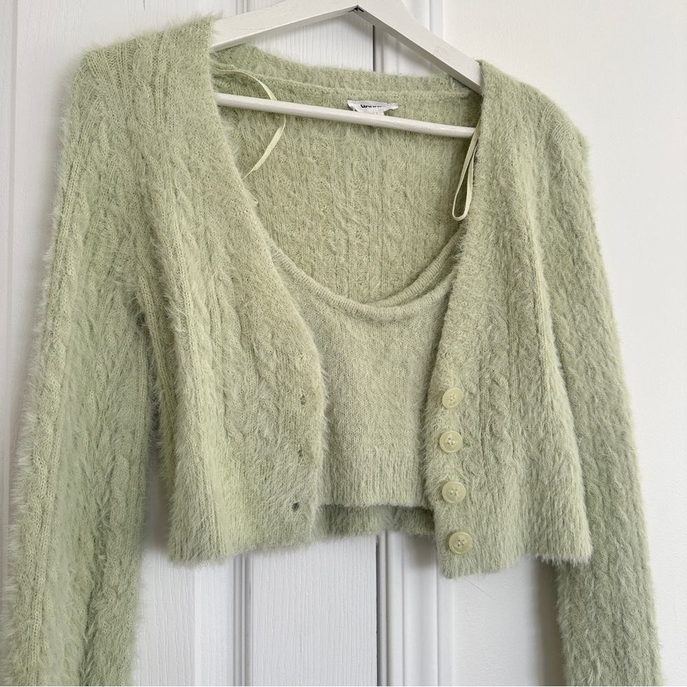 Garage Talisa Fuzzy Cami and Cardigan - Picture 5 of 14